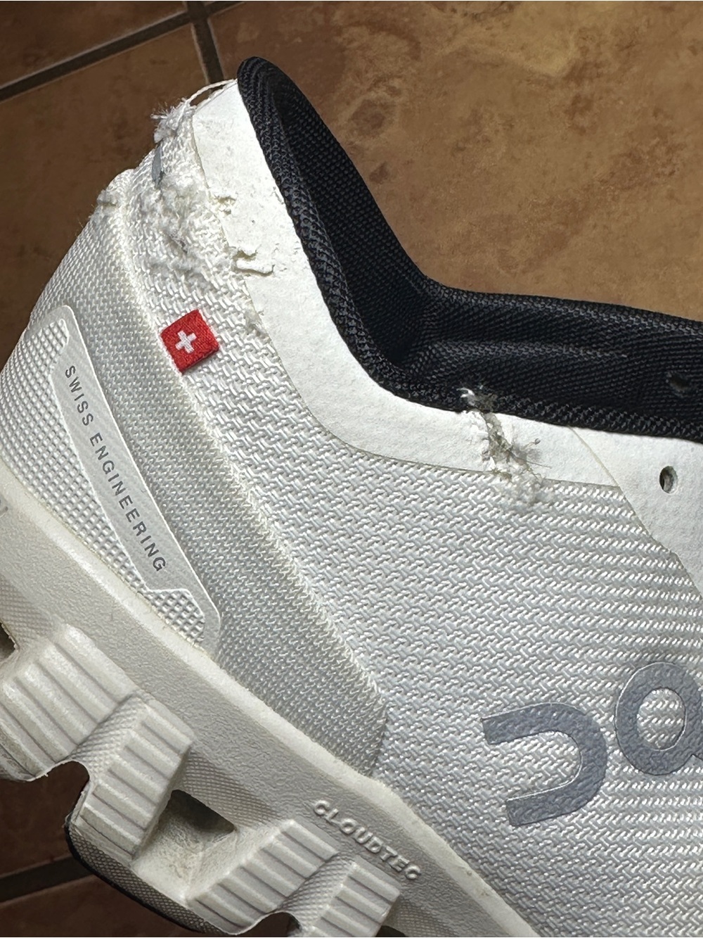 On Running Cloud X Women's Athletic Shoes in White and Black - 8 - Picture 3 of 10
